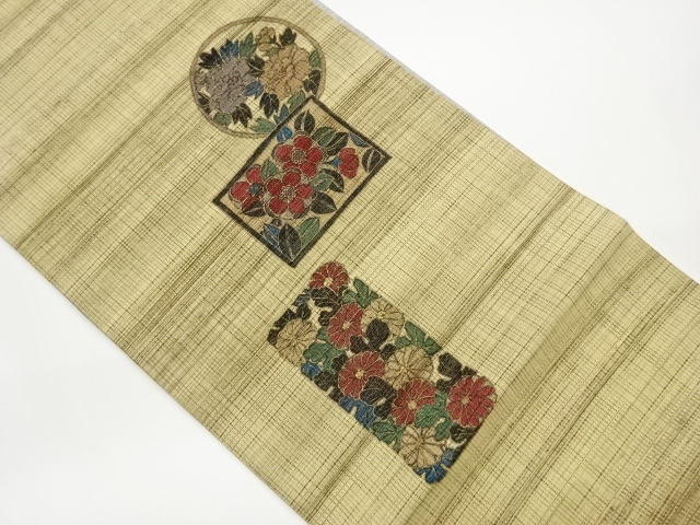 JAPANESE KIMONO / FUKURO OBI / REVERSIBLE / KINSAI / FLUTISTE 
